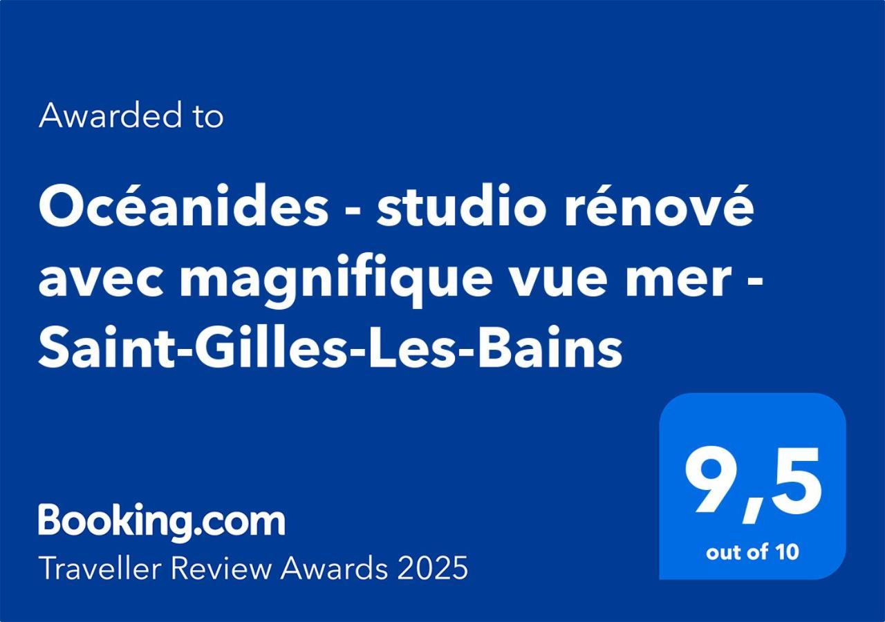 Oceanides - Studio Renove Avec Magnifique Vue Mer - Saint-Gilles-Les-Bains Kültér fotó